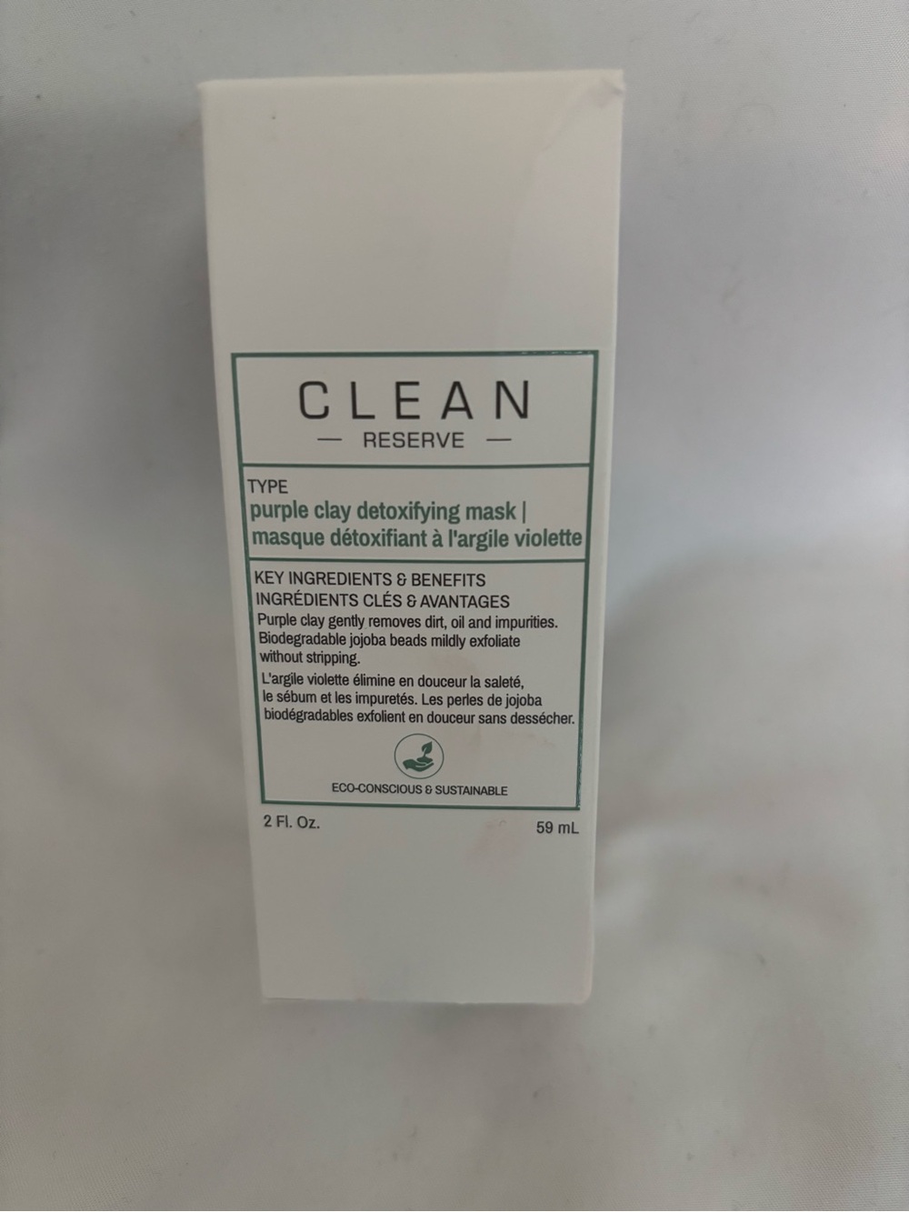 CLEAN RESERVE Purple Clay Detoxifying Mask (Purple)